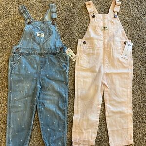 OshKosh B'gosh Blue and Pink Kids Overalls